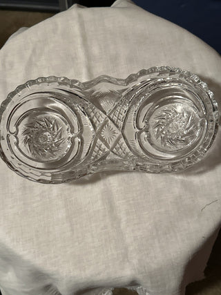 Glass Relish dish. #SM. RSV|70244