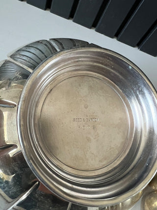 Vintage silver plate lotus bowl RSV|105385