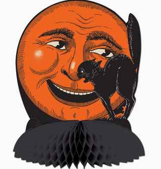 VB Vintage Halloween Tissue Paper Cat & Moon Centerpiece|113280