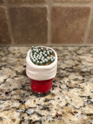 Red Santa Boot Match Holder    MTS|124845