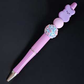 Beaded Refillable Pen Purple Peep RSV|67086