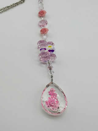 Handmade Pink Rose Suncatcher|76315