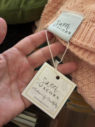Sweet Acorn Organic Knit Baby Blanket — NWT