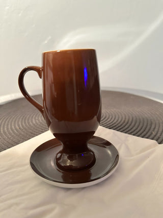 Teacup Petite cup/saucer Schmid Brown MTS