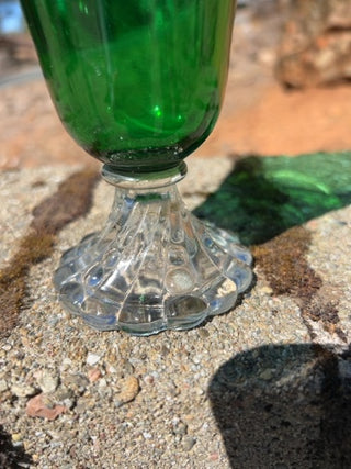 ONE Footed Ice Tea Goblet Emerald Green Anchor Hocking – Boopie Stemware