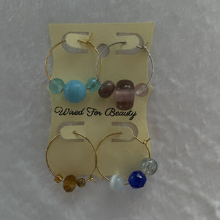 Set of 4 wine glass markers RSV