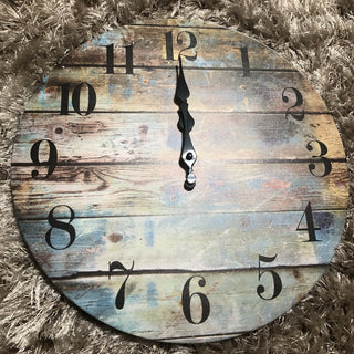 New Wood Blue Clock RSV