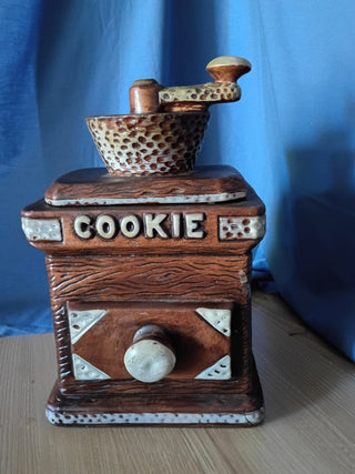 Cookie jar coffee grinder