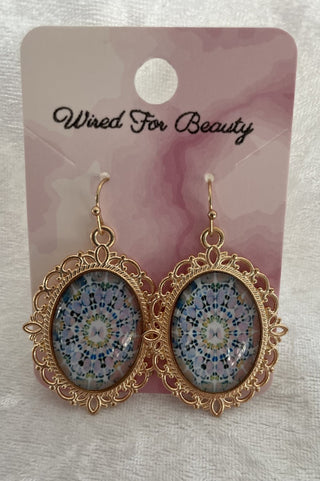 ornate oval earrings RSV