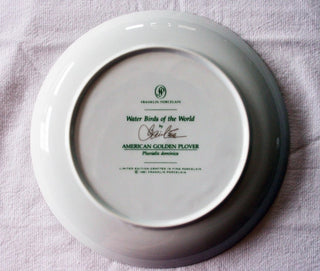 Water Birds of the World American Golden Plover Collector Plate 9" 1981  #47 VV MTS|99443