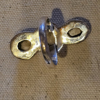 Sterling 3 stone wild horse ring sz 9