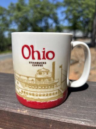 12F Starbucks Mug Ohio 2009 Collector Series 16 oz Riverboat MTS|67952