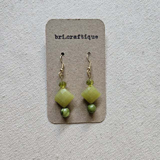 bri.craftique - Whimsical Green Drop Earrings (BRI) - MTS|129366
