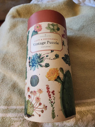 Vintage Cacti & Succulents 1,000 piece puzzle|117970