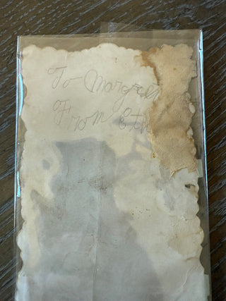 1906 Valentine card  with loving wishes Victorian boy RCD