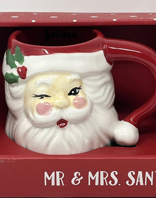 LANG Winking Santa and Mrs. Claus , Hand Painted-RSV|126785