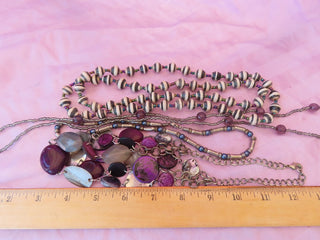 lot of 4 costume necklaces RCD|87189