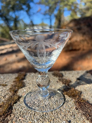 BB ONE Vintage Crystal champagne/sherbet or cocktail glass 3 6/8”