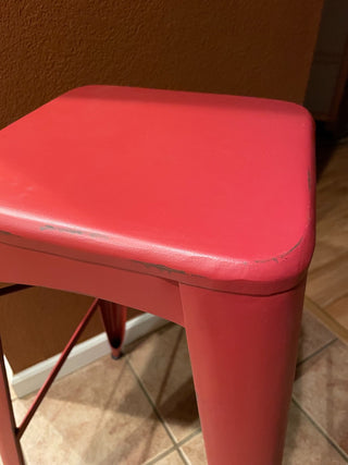 Red Metal 30" Stool ~MTS|111367