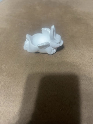White bunny, egg holder rsv