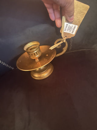 Vintage Brass Pedestal Chamber Candlestick holder #47 VV MTS