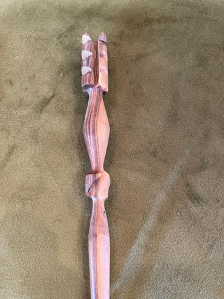 Hand Carved Wooden Hair Picks (set 2)|49753