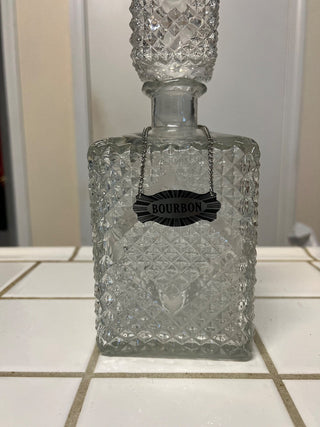 Mj94-3 VTG Diamond Cut Decanter w/tags-MTS