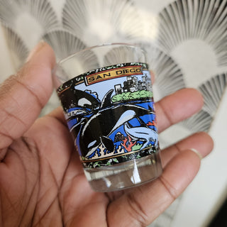 Vintage San Diego Shot Glass w/ Orcas (BRI) - MTS|144181