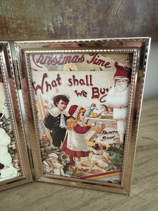 AJ - Vintage Gold Trifold Picture Frame MTS|127096