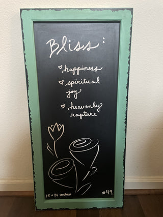Chalkboard Turquoise Frame 15x31in MTS|23097