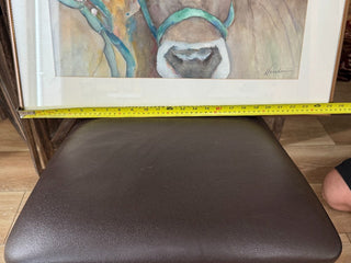 ORIGINAL PAINTING WATERCOLOR COW "COUNTY FAIR"