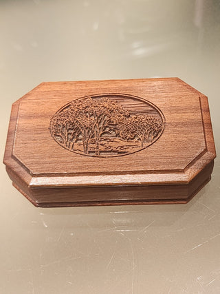 Covered Walnut Box Lasercraft RSV|71259