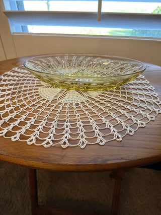 Vintage Anchor Hocking Amber Yellow Relish Dish - RCD