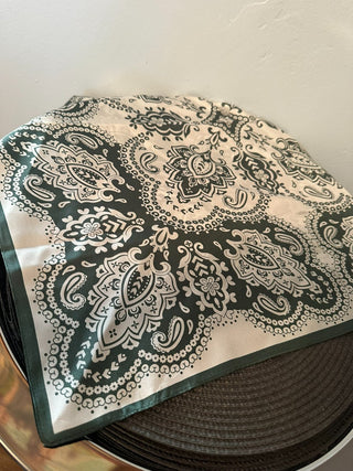Scarf 24x24 Olive Green  MTS