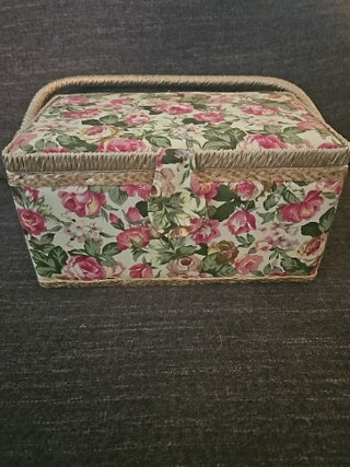 RM826-Floral Sewing Box