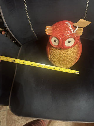 Gibson Home Multicolor Ceramic Owl Cookie Jar #62 VV MTS