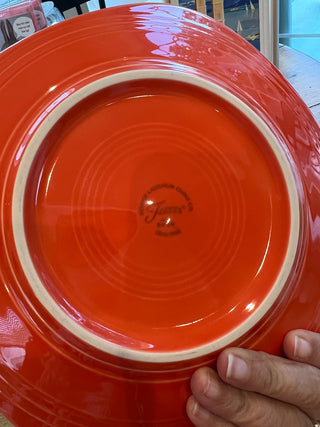 Fiesta Square plate-orange