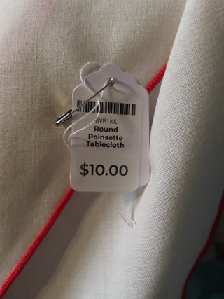 Round Poinsette Tablecloth MTS