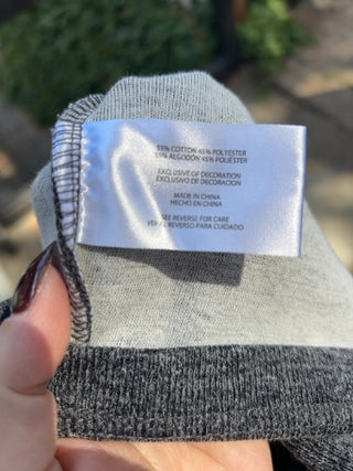 MENS GAP XXL gray quarter-zip pullover sweater