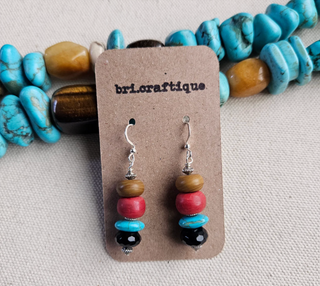 bri.craftique - Navajo Inspired Drop Earrings (BRI) - MTS|114258