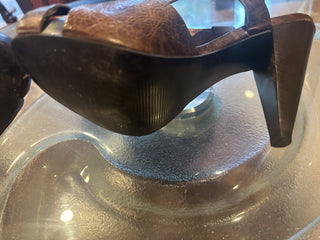 Carlos Santana Strappy Brown  size 8.0 Heels #62 VV MTS|84129