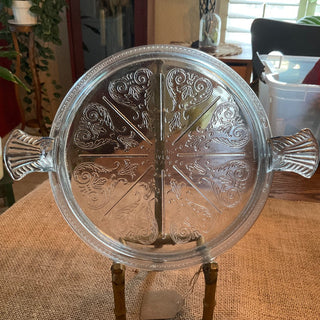 Fireking Sapphire Blue trivet or hot plate MTS|72818