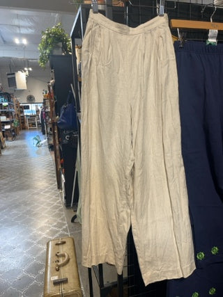 Cream Linen Pants. Lacy’s Attic
