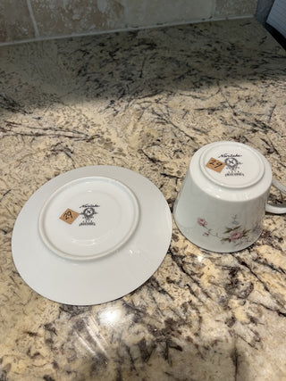 Vintage Noritake 6979 Marianne Tea Cup & Saucer (29) RCD|72230