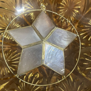 Capiz Star Ornament Decor RSV|114497