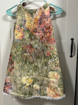 isd sun dress Monet's garden  size 6/8|56944