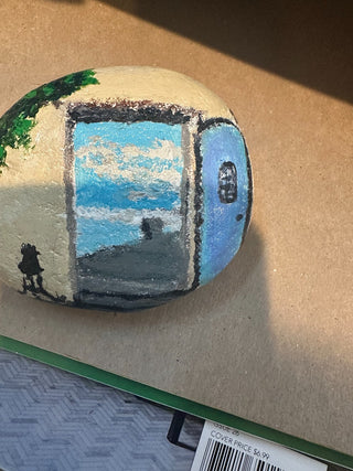 Painted Rock:  Stepping on a Dock RCD