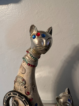 Cats Resin Jeweled Figure MTS|73133