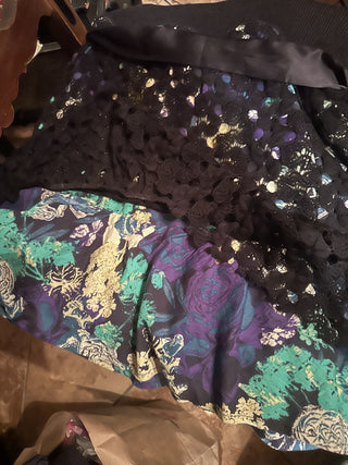 Free People Floral & Lace Boho Skirt #63 VV MTS