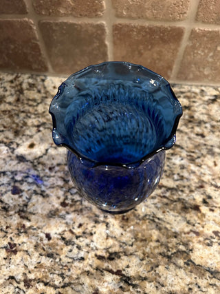Cobalt Blue Vase, 7”     MTS